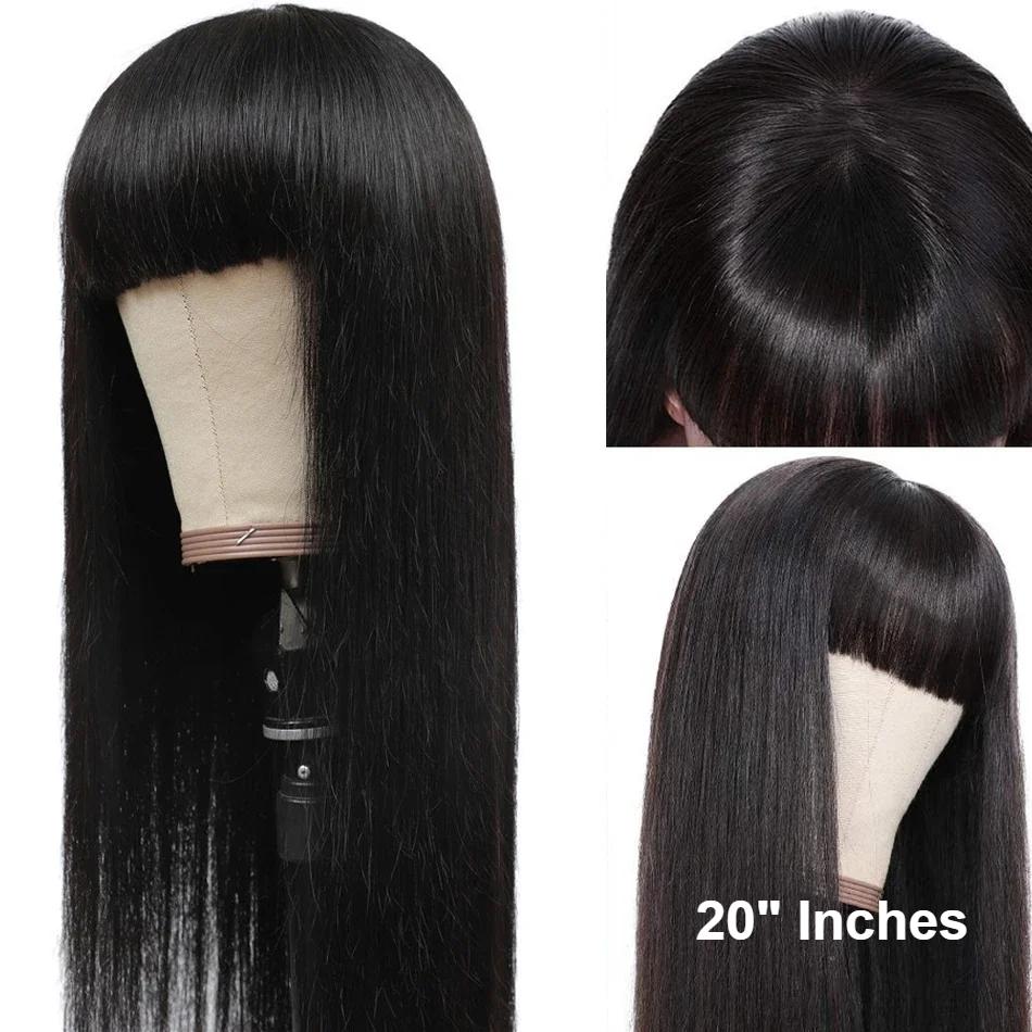 Vietnamese Bang Straight Full Wig with Bang