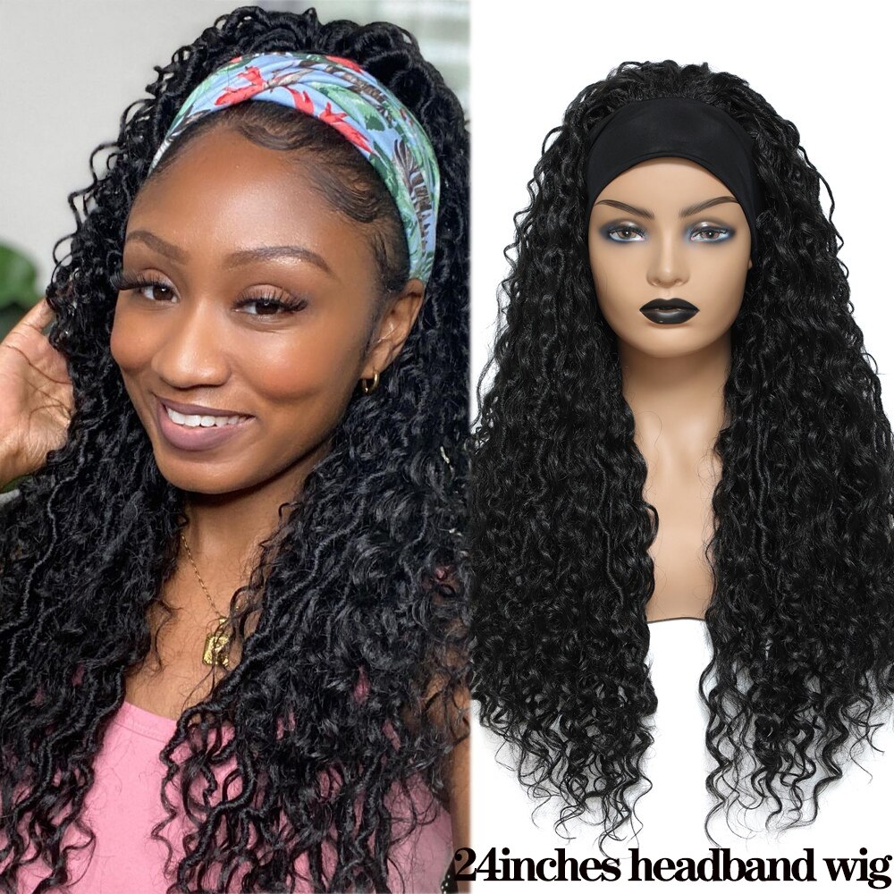 1B Headband Wig